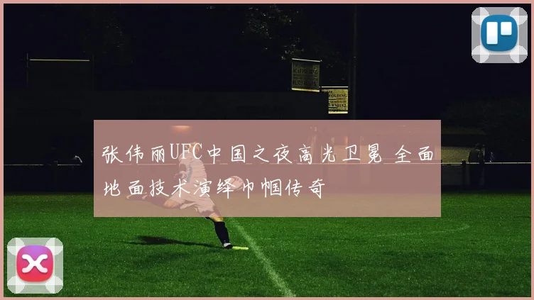 张伟丽UFC中国之夜高光卫冕 全面地面技术演绎巾帼传奇